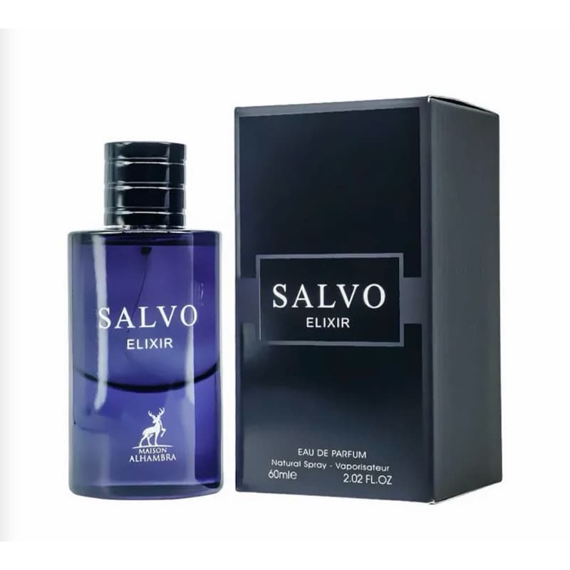 Maison Alhambra Salvo Elixir 60ML - Elegância e Sofisticação com Fragrância Oriental Fougère Masculina