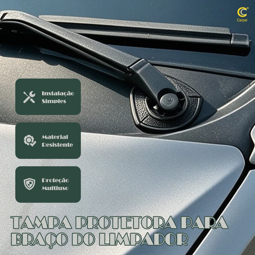 Capa Protetora De Orifício De Limpador De Pára-Brisa De Inferior Silicone À Prova De Poeira De PVC ZEM