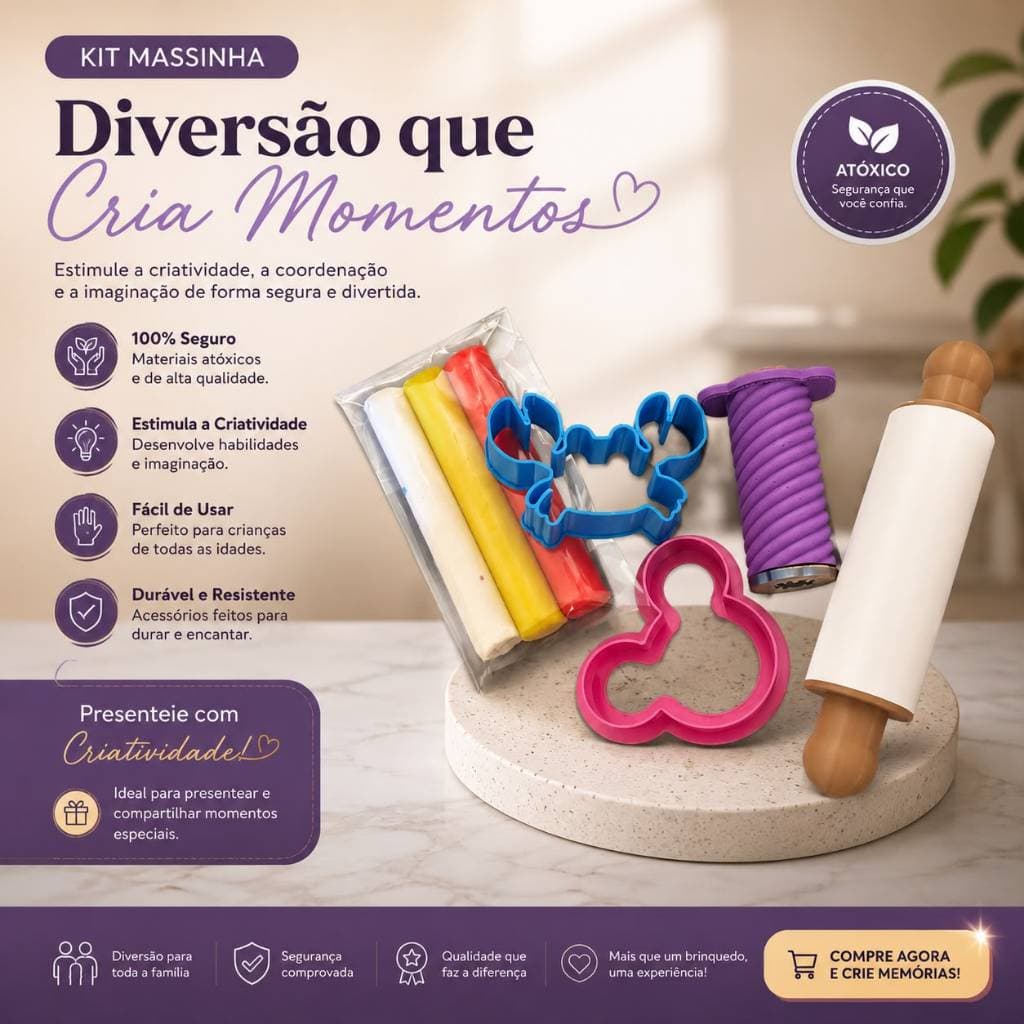 kit massinha infantil, kit de massinha, massinha de modelar, brinquedo educativo, brinquedo infantil, kit criatividade .