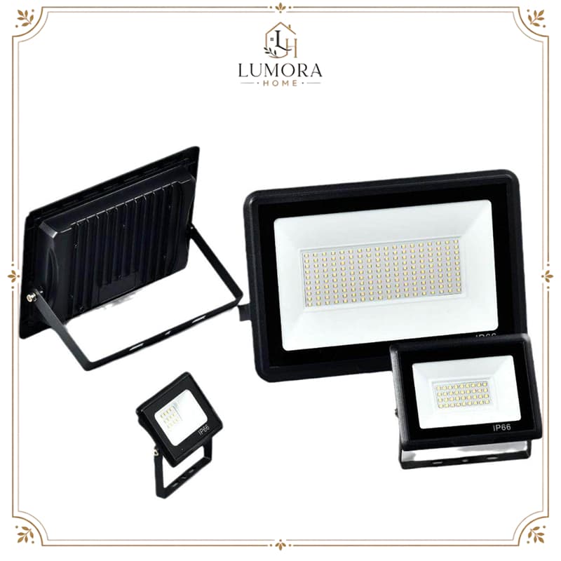 LUMORA HOME Refletor LED Holofote Bivolt Prova D'água Branco Frio Luz IP66 à Prova d'Água Externas