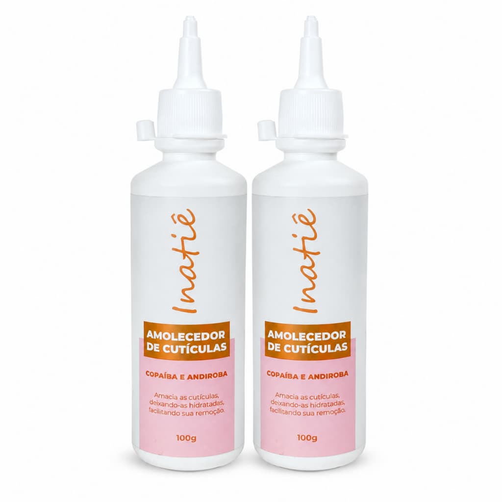 Kit Amolecedor Cutículas Remove Rápido Facilita Manicure 100g Hidratante Amaciante Inatiê