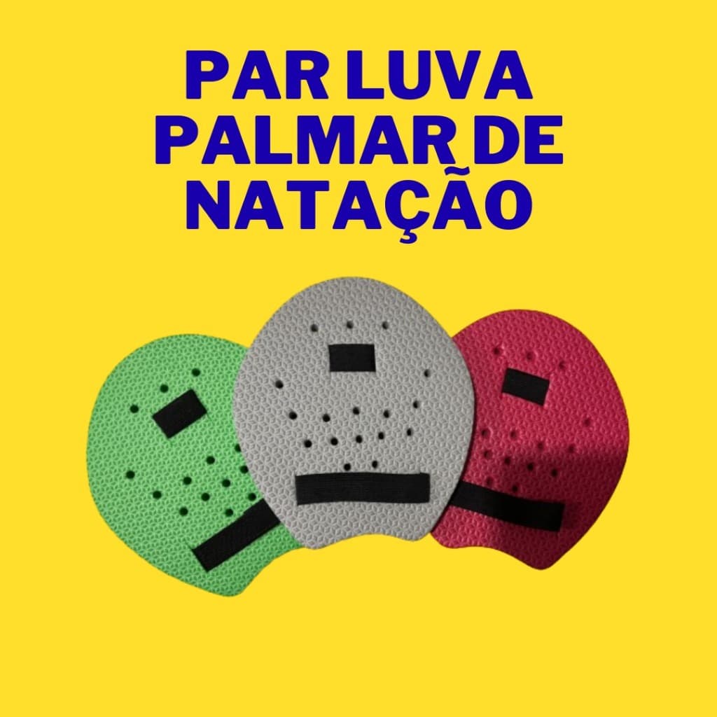 Par  Luva Palmar de Natação Flutuante com Elásticos - EVA 20mm