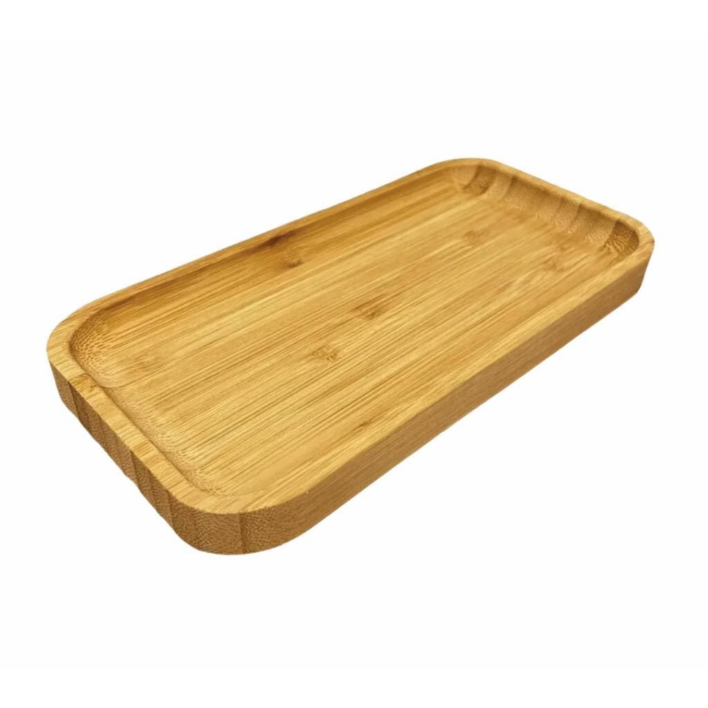 Petisqueira / Bandeja Retangular de Bambu Hire 20x10cm