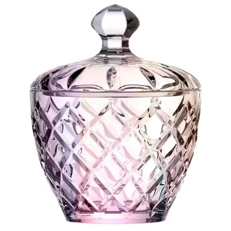POTE DE VIDRO HAUSKRAFT LUXE COM TAMPA DECORATIVO MULTIUSO PARA BOMBONIERE E ORGANIZAÇÃO