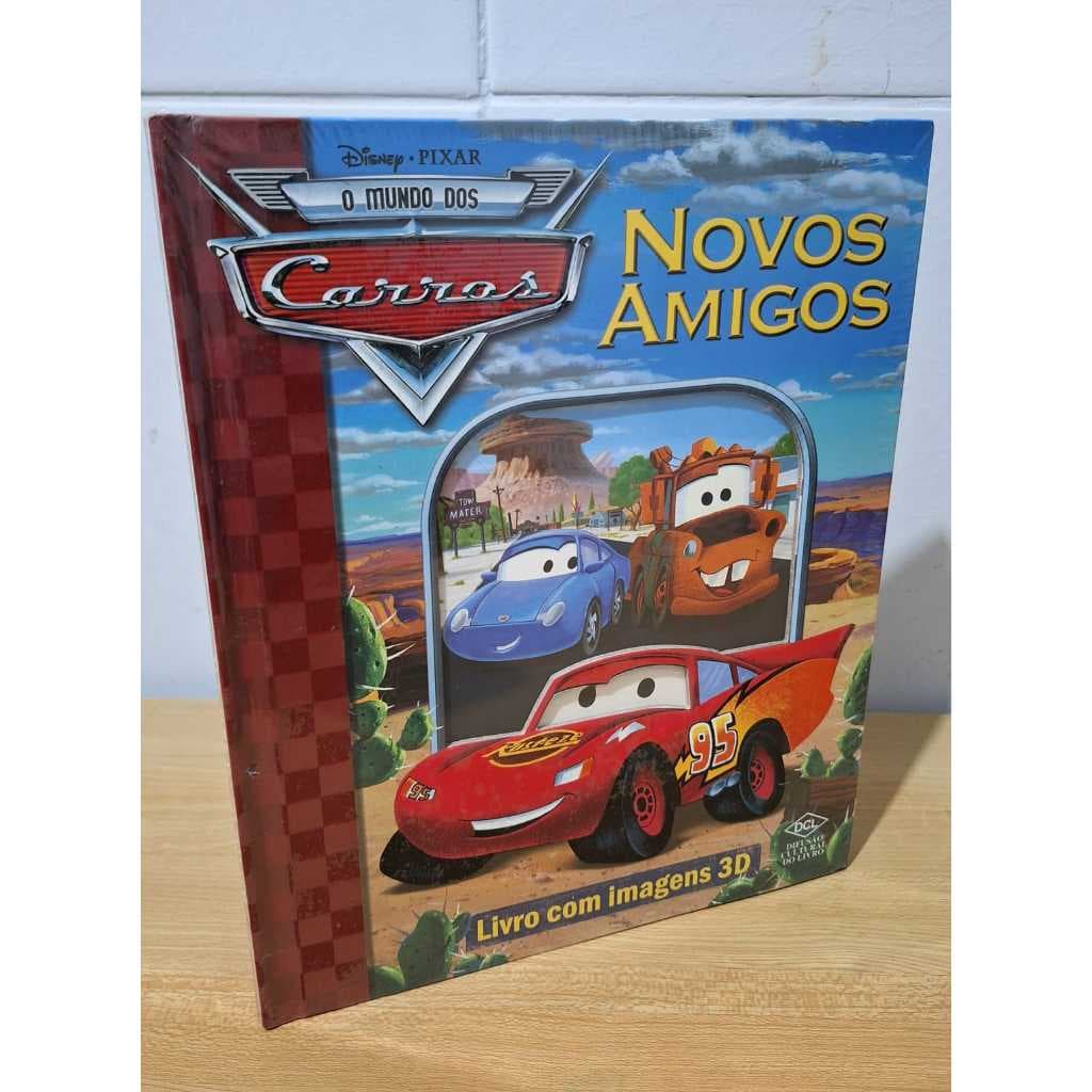 Disney Pixar O Mundo dos Carros Novos Amigos Livro com Imagens 3d Carros