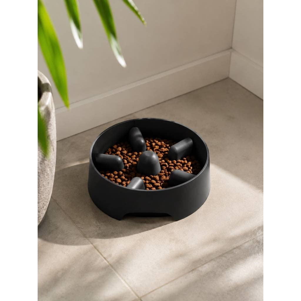 Comedouro Lento Pet 3D Anti Goela Tigela Labirinto Cachorro Gato Come Devagar Digestão Saudável