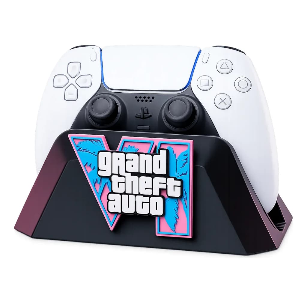 Suporte Controle PS5 GTA VI | Base Para Controle PlayStation 5 | Apoio DualSense | Porta Controle Gamer
