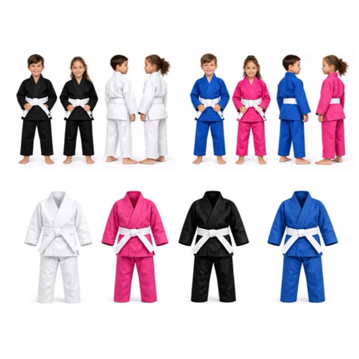 Kimono infantil judô e Jiu Jitsu liso reforçado