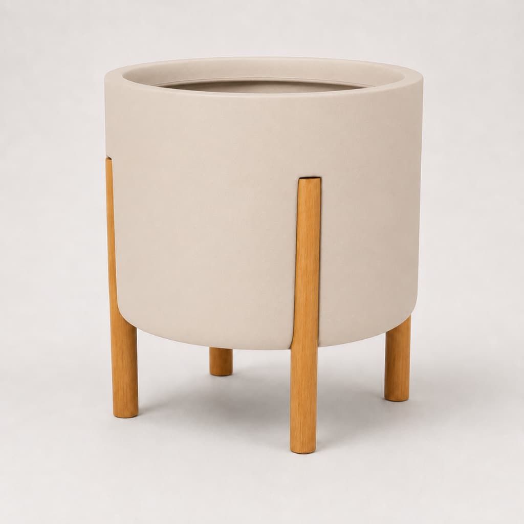 Vasos Para Plantas Nórdico Tamanho P com Pé - Vaso Decorativo em Polietileno