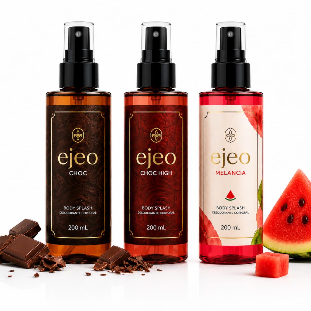 Body Splash Perfume Feminino 200ml ejeo choc, ejeo choc high, ejeo melancia