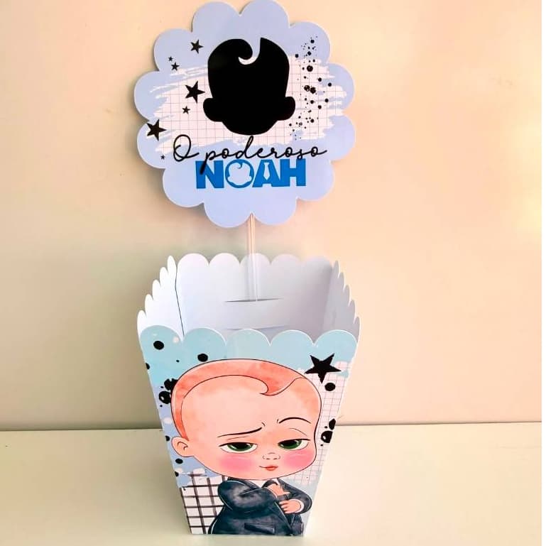 10 Centro de Mesa Personalizado Poderoso chefinho | Qualquer Tema | Festa Infantil, Chá de Bebê e Casamento
