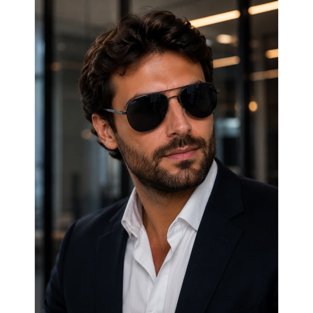 Óculos De Sol M.thomaz Mt88-013 Aviador Polarizado Masculino
