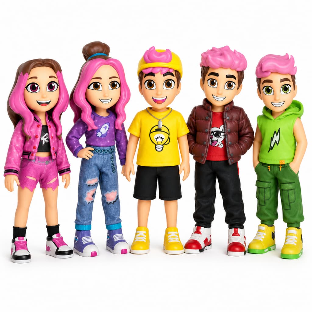 Bonecos Dos Rosa Baby Brink Void Leozin Robson Emilly Vick e Katlen Youtube