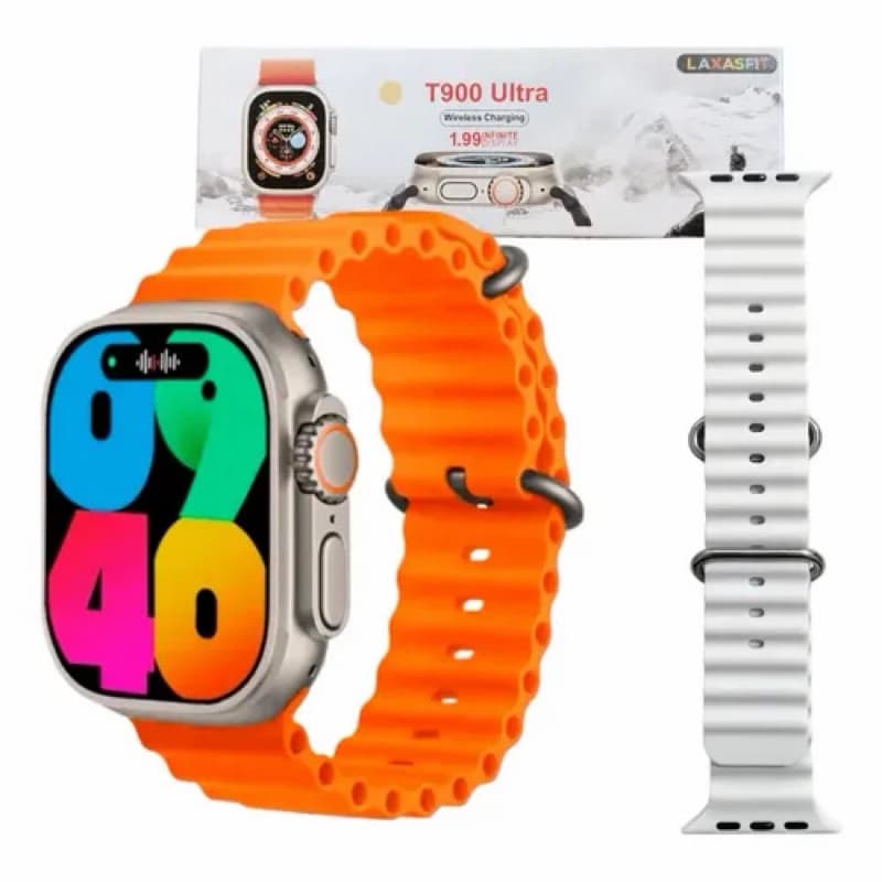 Smartwatch T900 Ultra 49mm Tela HD Chamadas Bluetooth Monitor Cardíaco Android e iPhone