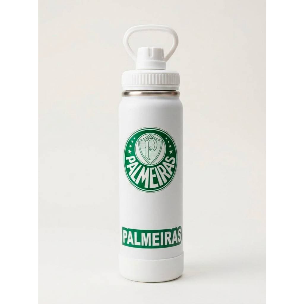 Garrafa Térmica 800ml do Seu Time Personalizada com Nome | Inox Quente e Frio