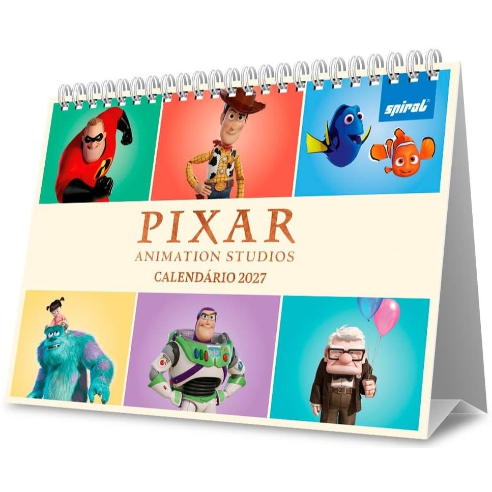 Calendário de Mesa 2027, Pixar