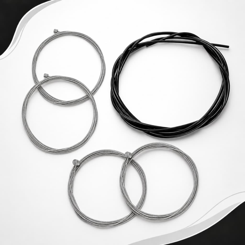 Cabos + Conduites C/teflon P/ Freio E Marcha Bike Completos