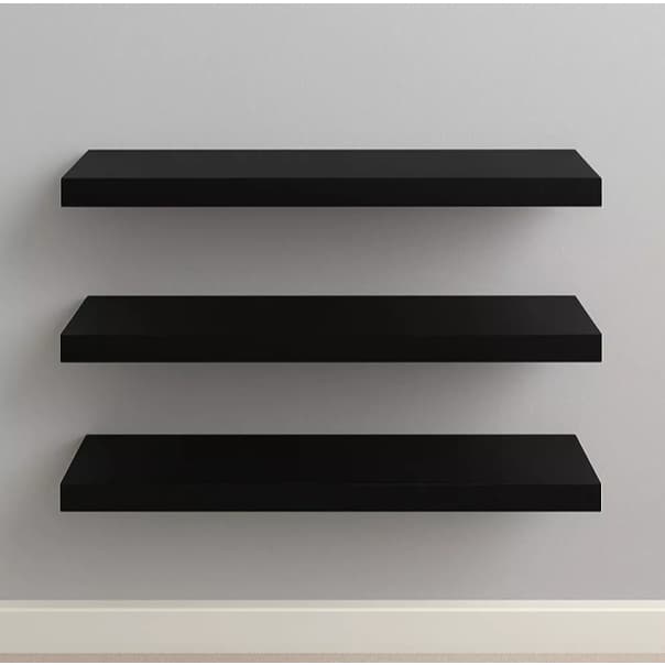 Kit 3 Prateleiras 15cm MDF Luxo Nichos Sala Cozinha Quarto Banheiro Com Kit De Instalação