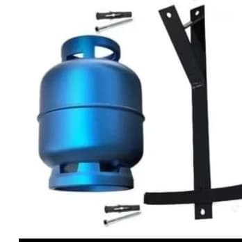 KIT SUPORTE PARA BOTIJÃO DE GÁS DE PAREDE – REFORÇADO COM PARAFUSOS E BUCHAS