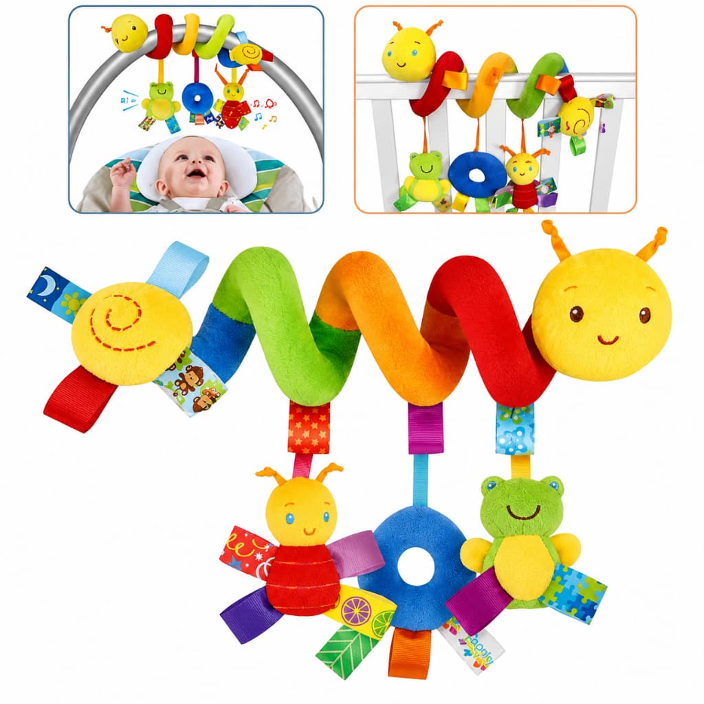 Brinquedo Bebê Espiral De Atividades Chocalho Para Carrinho E Berço
