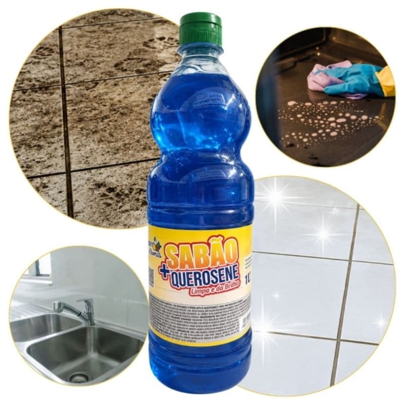 Sabão Com Querosene 1L 2L 5L Limpa E Da Brilho Desengordurante Multiuso Limpeza Pesada Multiuso Sujeiras Difíceis