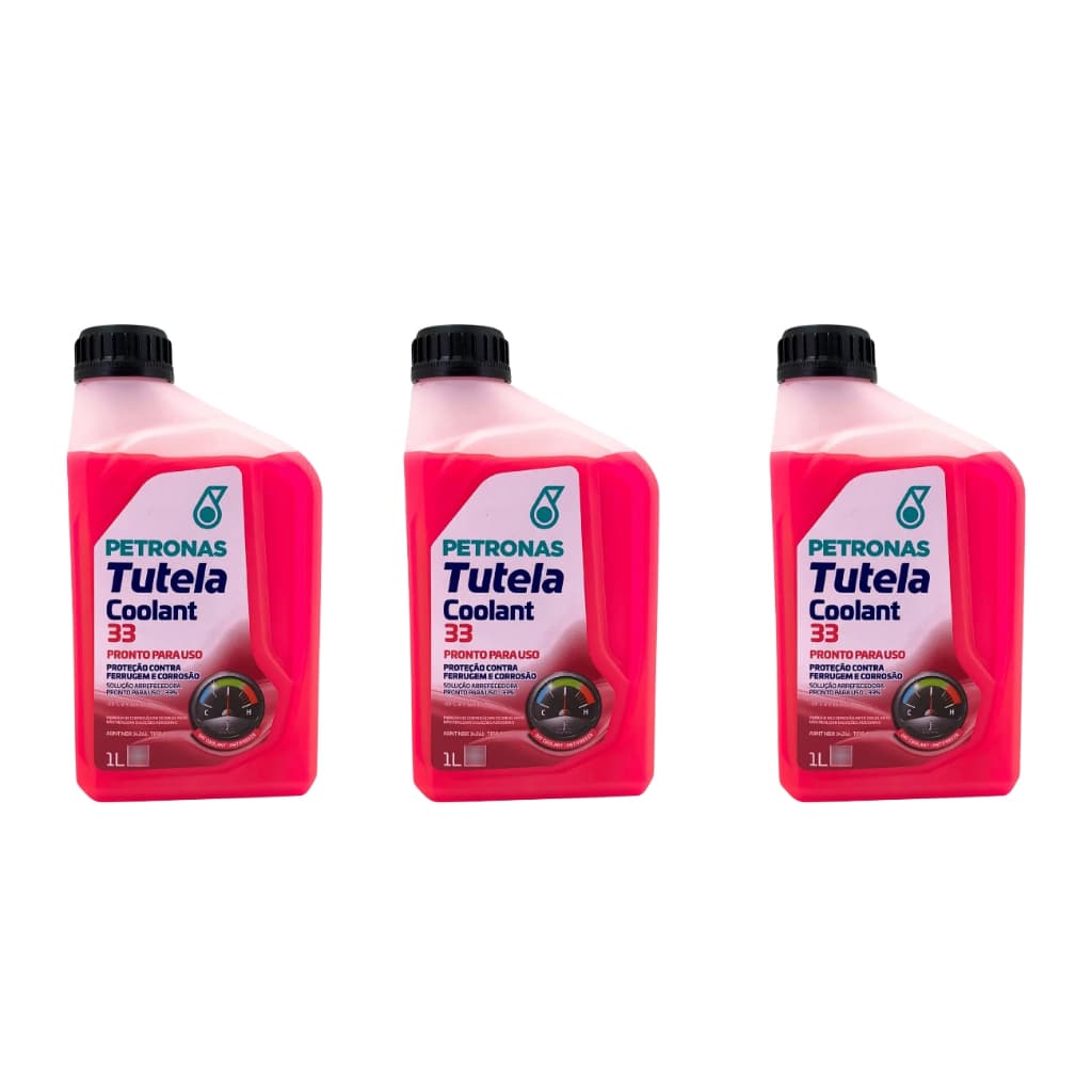 Aditivo Para Radiador Petronas Tutela Coolant 33 C/3un Original Pronto Pra Uso 1l Ref: 81124E16BR