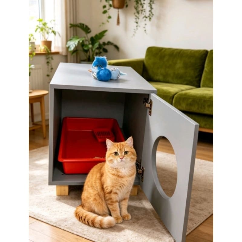 sanitário para gato/caixa de areia
