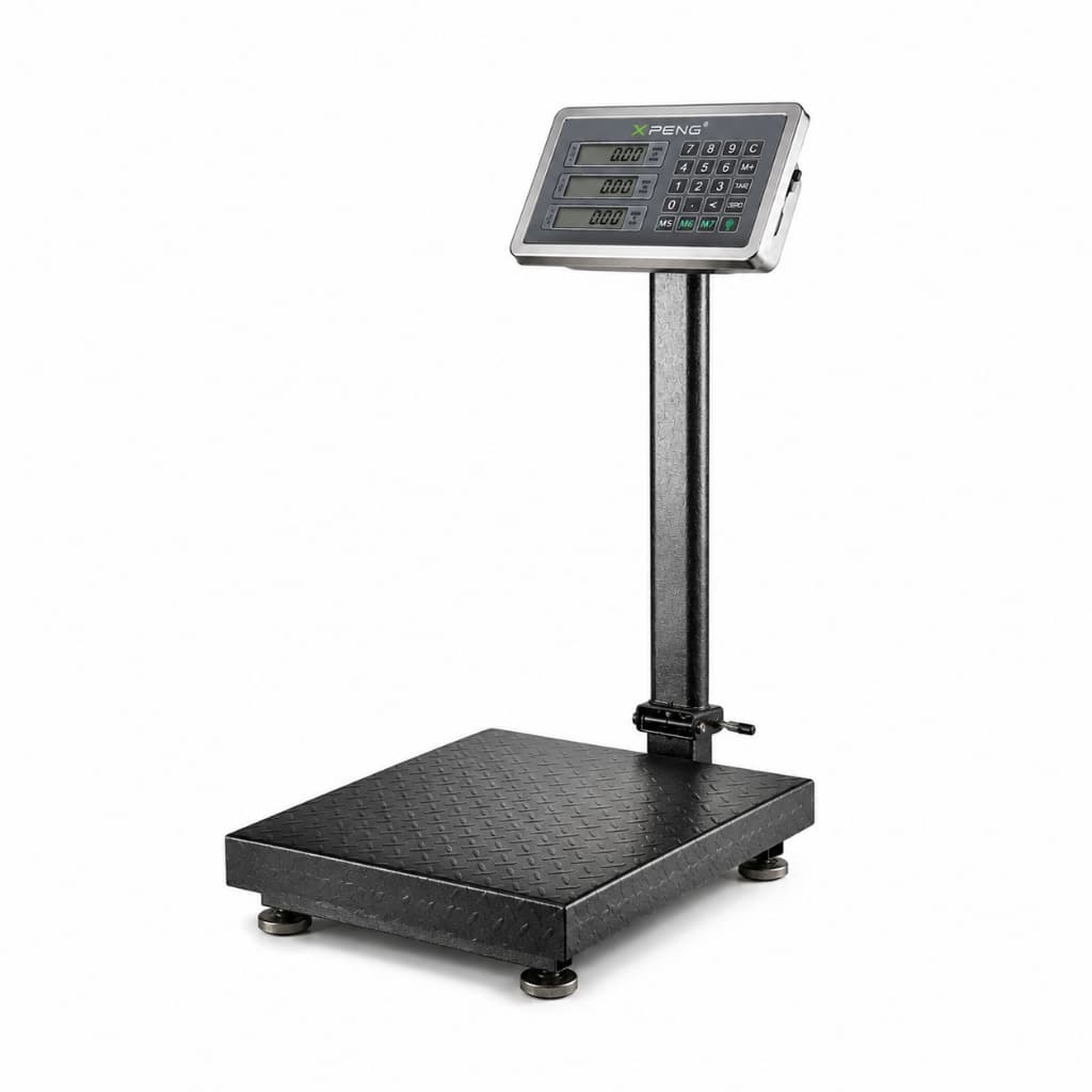 Balança Digital 200KG Plataforma - Painel Digital e Bateria Recarregável