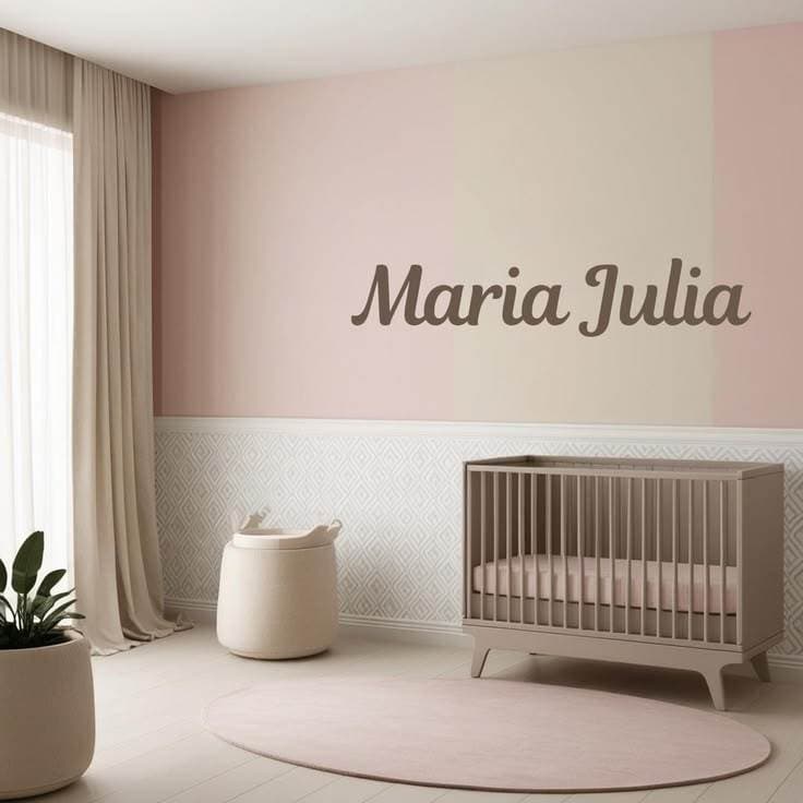Nome de Bebê Personalizado em MDF | Decoração para Quarto Infantil
