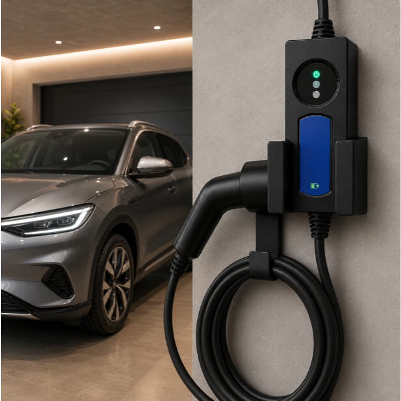 Suporte Carregador Carro Elétrico 3 em 1 Universal Tipo 2 WallBox Portátil Para BMW BYD Volvo Ford Audi GWM Geely GM