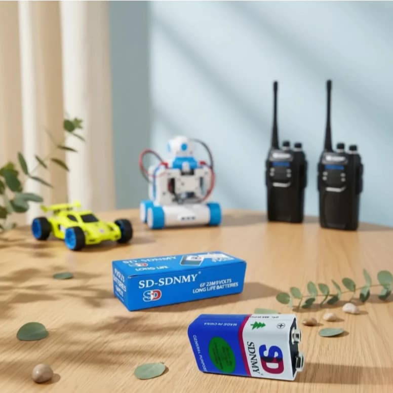 Bateria 9v Sem Mercúrio -KIT 2UN De Bateria 6F22 Para Eletrônicos