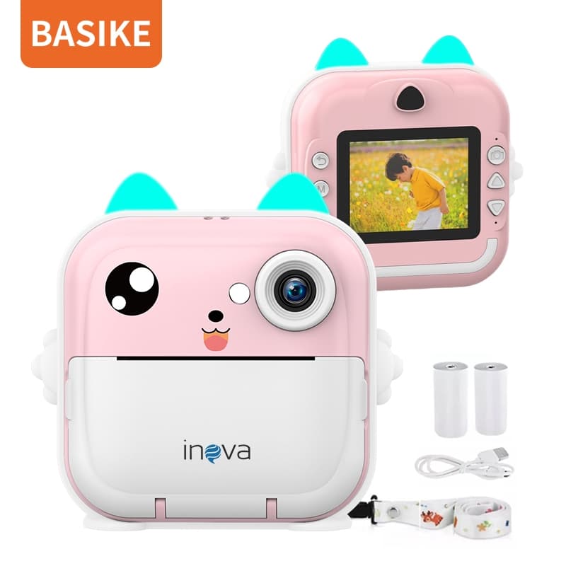 Basike X INOVA Mini Impressora Térmica Sem Fio Portátil Desenho Animado Foto Android/Ios