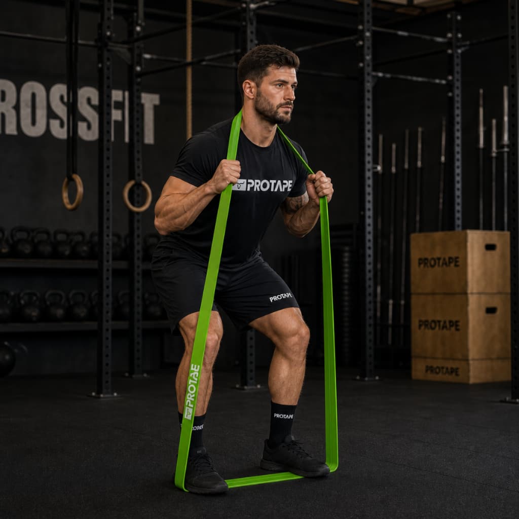 Super Band Extra Forte Elástico Para Exercícios Extensor Exercício Treino Protape Verde