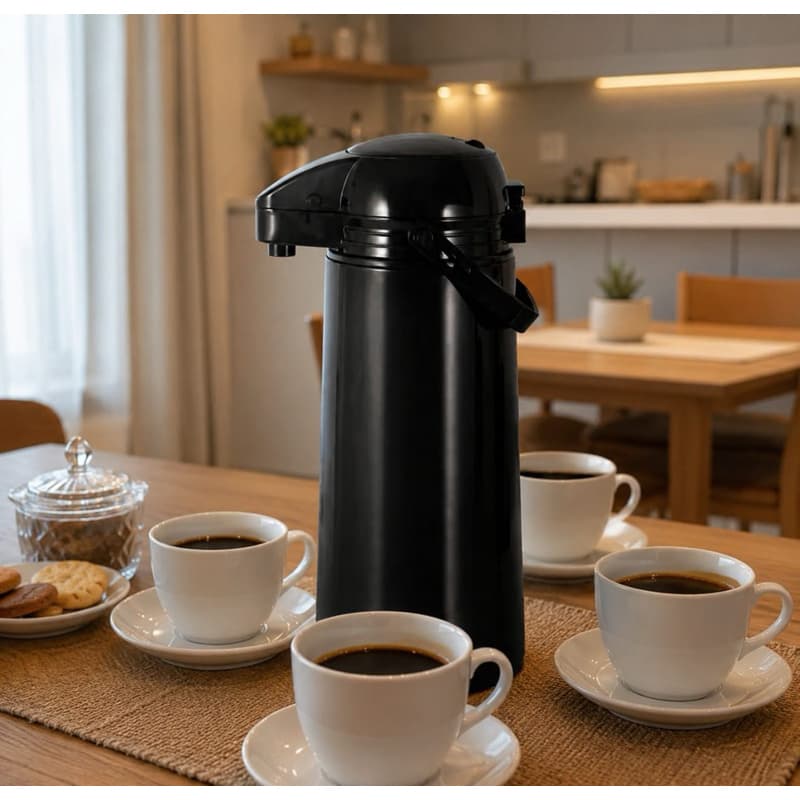 Garrafa Térmica 1,9L com Bomba de Pressão Belakaza – Café Chá