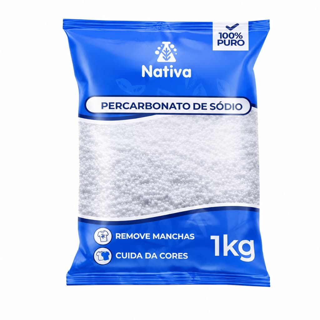 Percarbonato de Sódio Puro Granulado Removedor de Manchas para Roupas Brancas e Coloridas