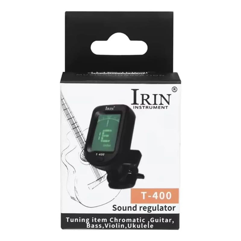 Afinador Digital Cromático com Display LCD 360° Preto C045 JT-02