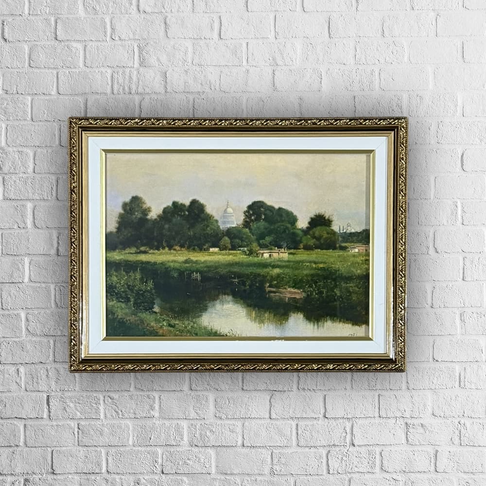 Quadro decorativo | arte clássica | moldura com vidro | Foz do Riacho James