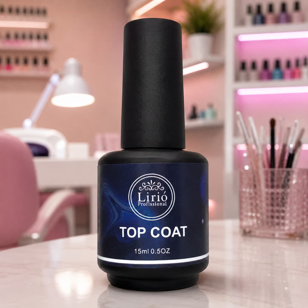 Top Coat Lirio Shine Selantw Gel Manicure 15ml Fibra de Vidro Unhas