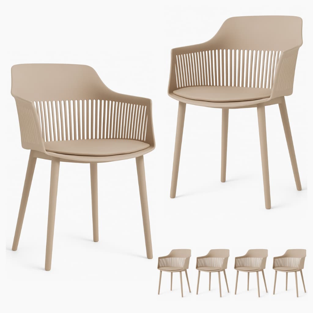 Kit 6 Cadeiras de Jantar Marcela Montreal Design Moderno Decorativo Resistente