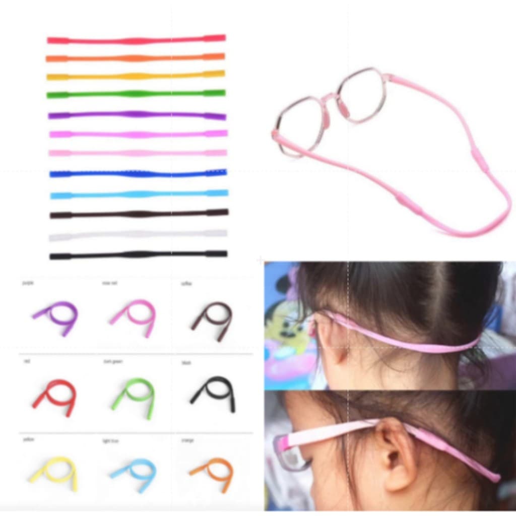 gancho e alça de segurar oculos infantil e adulto Oculos silicone Cordinha Cordão Para Esportes
