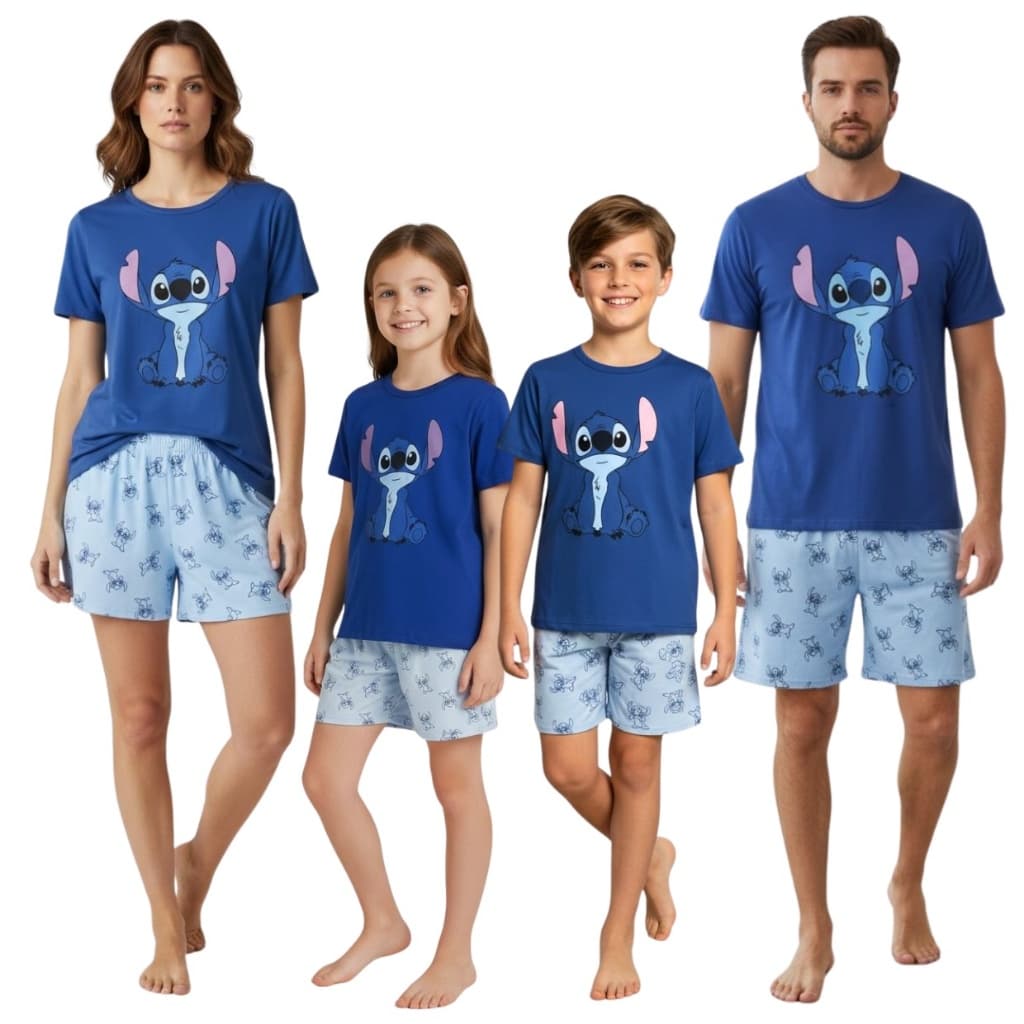 Kit Pijama Combinado Família Tal Pai Tal Filho & Tal Mãe Tal Filha Verão Confortável Estampas Divertidas Oferta
