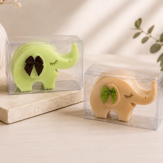 Vela Aromatica Elefante - Kit  Lembrancinha, aniversario, maternidade, batizado, crisma