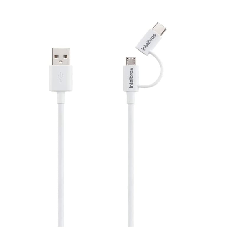 CABO USB 2 EM 1 MICRO USB + USB-C