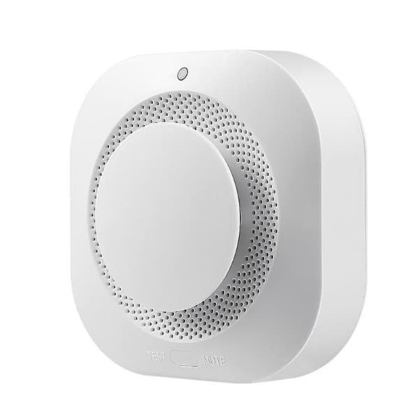 Sensor Detector De Fumaça 4life FL441R Sem Fio 433MHz A Bateria Para Sistema De Alarme Branco