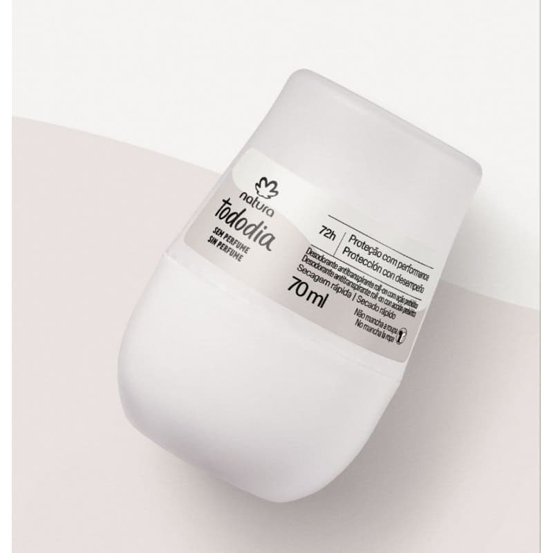 Desodorante Antitranspirante roll-on Todo Dia Sem Perfume 70Ml