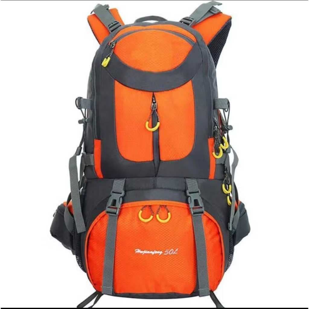 Mochila Trilha 50L Impermeável Acampamento Viagem Mochilão