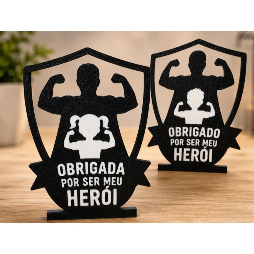 Presente para Pai Obrigado por Ser Meu Herói – Decoração Dia dos Pais