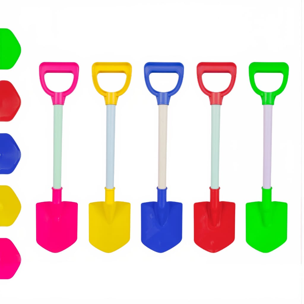 Kit 5 Pás de Areia Infantil Coloridas Brinquedo para Crianças – Praia, Piscina e Jardim