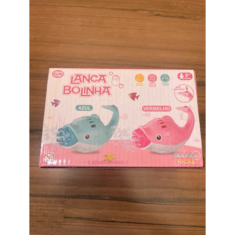 Lança Bolinha Automático Infantil com Luz, Música e Bolhas de Sabão – 3+ Anos