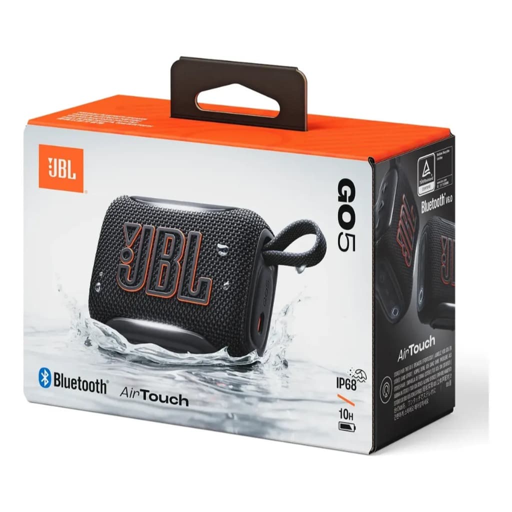 Caixa De Som Jbl Go5 Bluetooth Portátil À Prova D'água Ip68 cor Preta original
